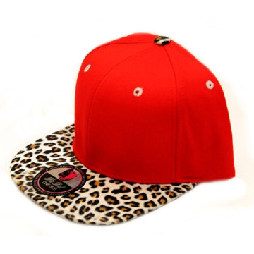 Nuevo gorro Snapback 100% acrílico Leopard Brim